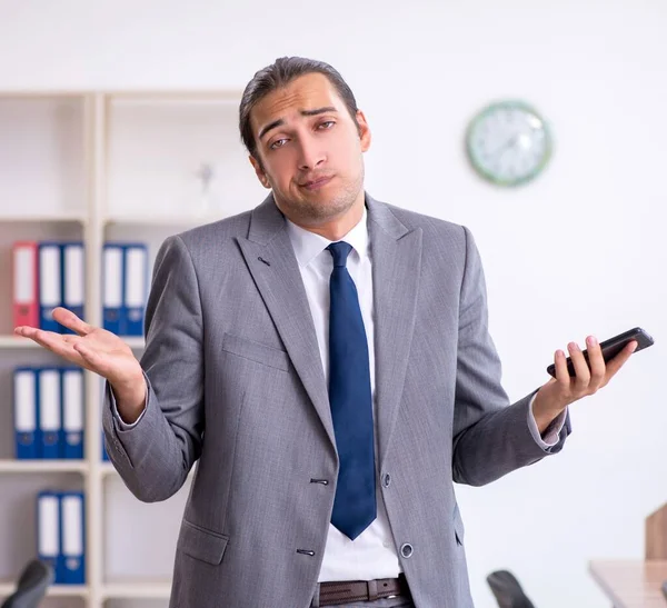 Unhappy Male Businessman Office — Stock Photo, Image
