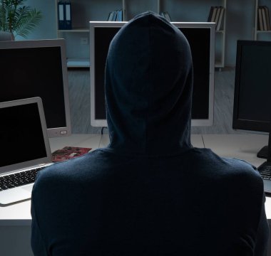 Geceleri bilgisayar korsanlığı yapan.