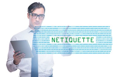 Concept of the etiquette and netiquette