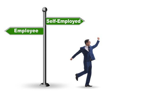 Concept of choosing self-employed versus the employment