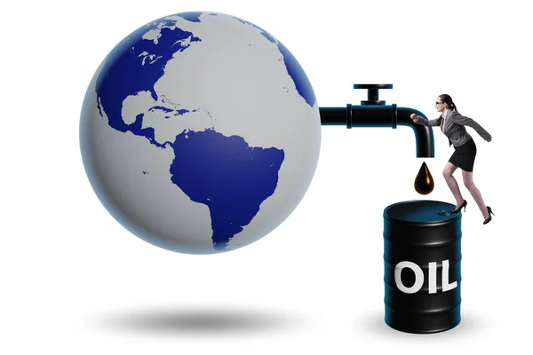 Maailmanlaajuisen Öljyliiketoiminnan Käsite — kuvapankkivalokuva