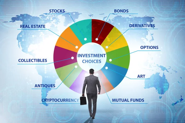 Concepto Las Distintas Opciones Inversión Financiera —  Fotos de Stock