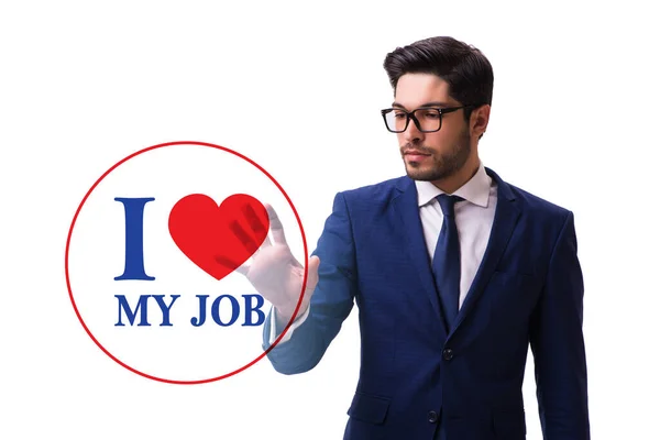 Love Job Concept Businessman — Stok fotoğraf