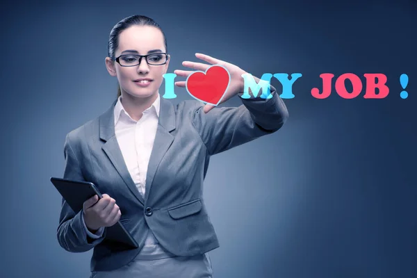 Love Job Concept Businesswoman — Stok fotoğraf