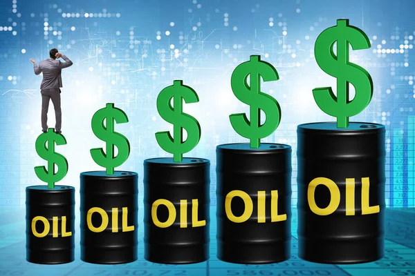 Businessman Oil Prices Concept — Stock fotografie