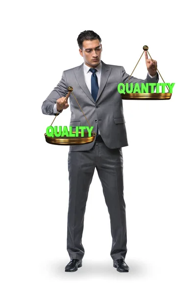 Concept Trade Quality Quantity — Photo