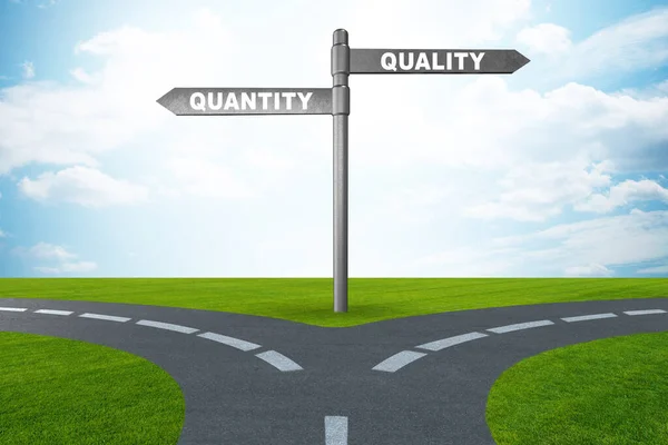 Concept Trade Quality Quantity — Stok fotoğraf