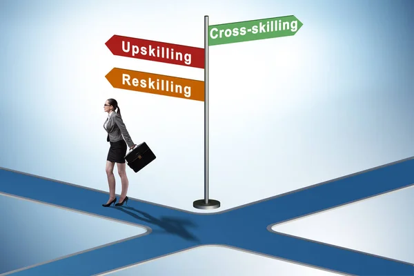 Crossroads Choosing Skilling Skilling — Stock fotografie