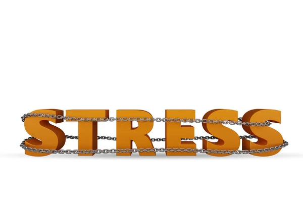Concetto Stress Legato Lavoro Con Lettere — Foto Stock
