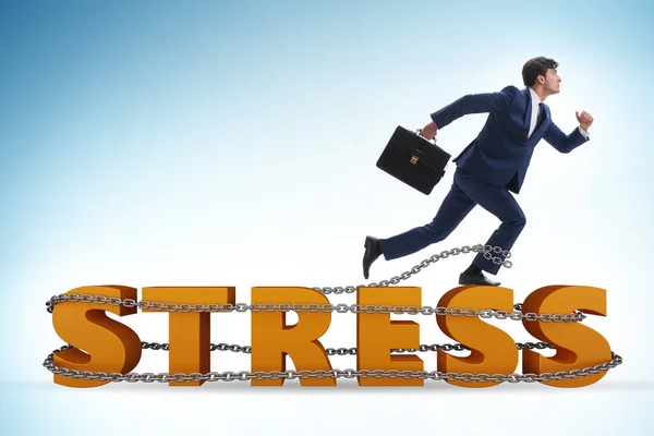 Concept Work Related Stress Businessman — Foto Stock