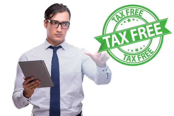 Tax Free Shopping Concept Businessman —  Fotos de Stock
