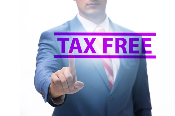Tax free shopping concept with the businessman