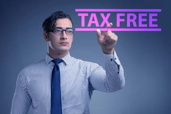 Tax Free Shopping Concept Businessman — Stock Fotó