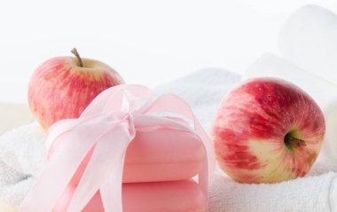 Aromatik sabunlu sağlıklı yaşam tarzı konsepti