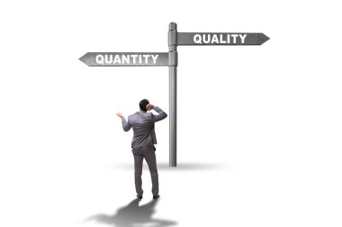 Concept of trade-off between quality and the quantity