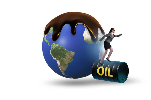 Концепція Глобального Нафтового Бізнесу — стокове фото