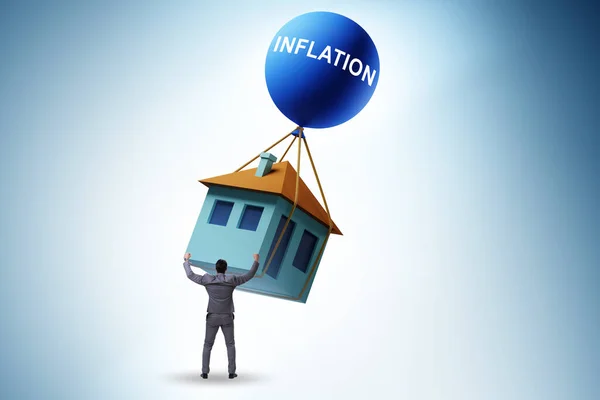 Концепция Инфляции Цен Жилье — стоковое фото