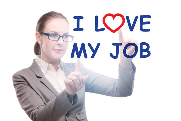Love Job Concept Businesswoman — Stockfoto