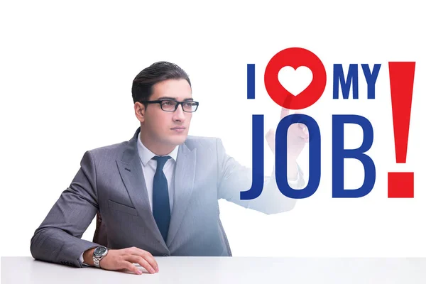 Love Job Concept Businessman — Stock Photo, Image