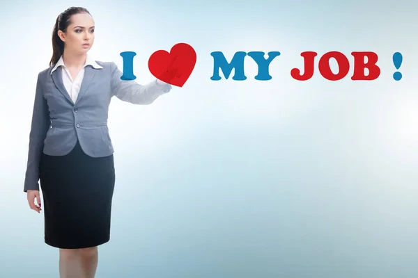 Love Job Concept Businesswoman —  Fotos de Stock