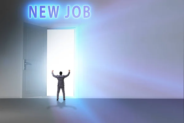 New Job Concept Open Door — Zdjęcie stockowe