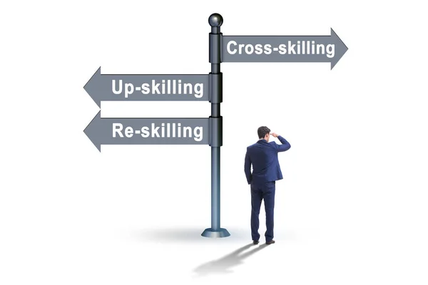 Crossroads Choosing Skilling Skilling — Stok fotoğraf