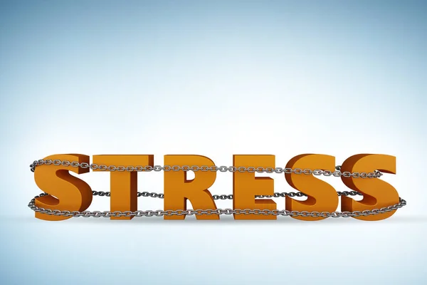 手紙と仕事のストレスの概念 — ストック写真