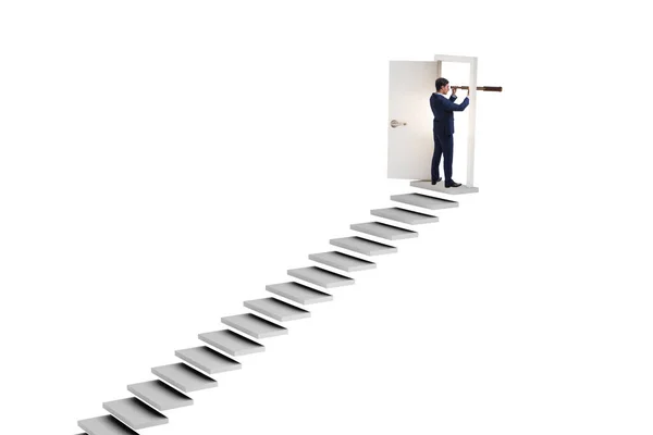 Concept Stairs Leading Upstairs — Stock Photo, Image
