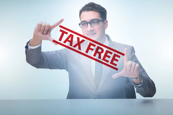 Tax Free Shopping Concept Businessman —  Fotos de Stock
