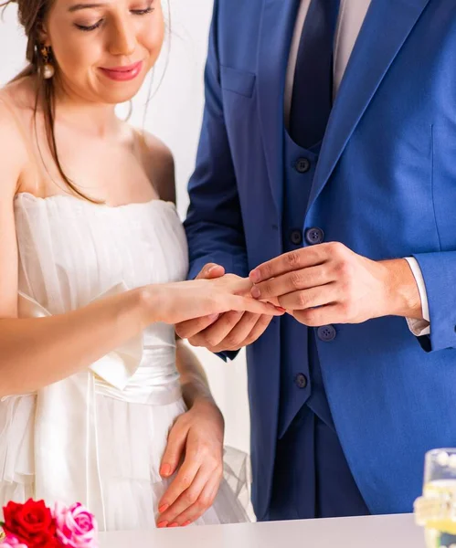 Ceremonia Boda Con Esposa Marido —  Fotos de Stock