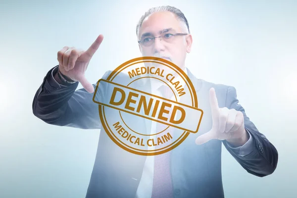 Concept Denying Medical Insurance Claim — 图库照片