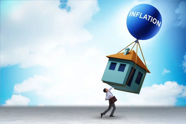 Concept of the housing prices inflation