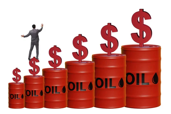 Businessman Oil Prices Concept — 스톡 사진