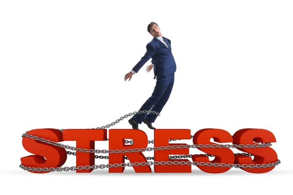 Concept Work Related Stress Businessman — стоковое фото