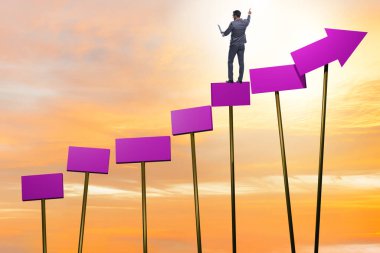 İş adamıyla büyüme kavramı