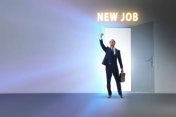 New Job Concept Open Door — 스톡 사진