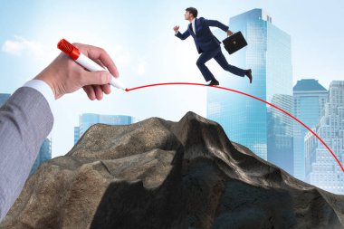 İş adamı için el yapımı köprü.