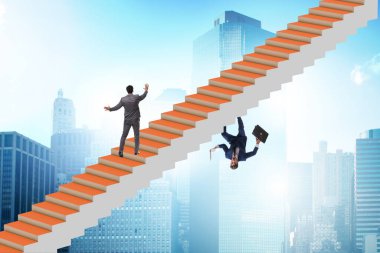 Second career concept with the two businessmen