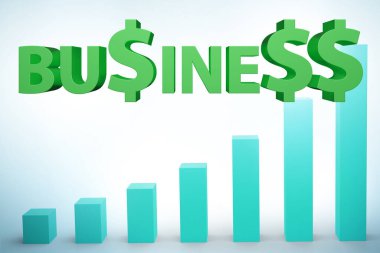 Concept of growing business with the chart