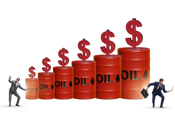 Businessman Oil Prices Concept — Stock Fotó