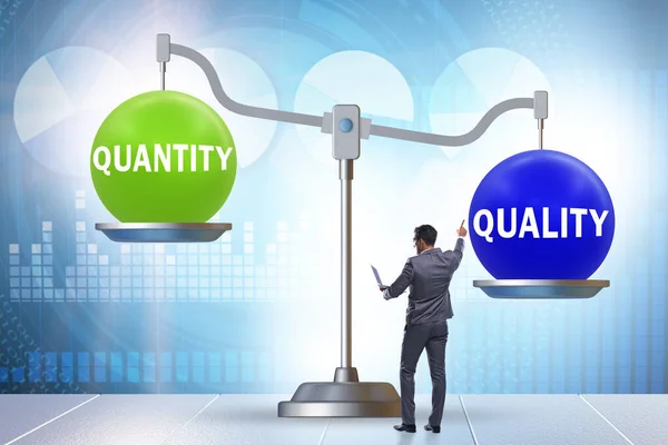 Concept Trade Quality Quantity — Stockfoto