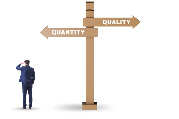 Concept Trade Quality Quantity — Stock Photo, Image