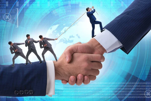 Concept Teamwork Mutual Support — Stockfoto
