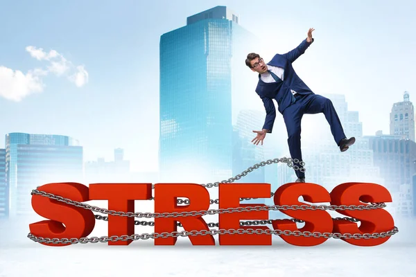 Concept Work Related Stress Businessman — Foto de Stock