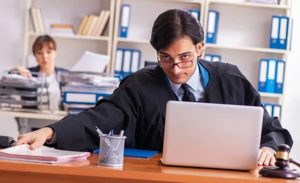 Two Lawyers Working Office — Stock Photo, Image