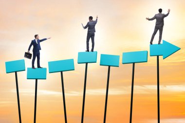 İş adamıyla büyüme kavramı