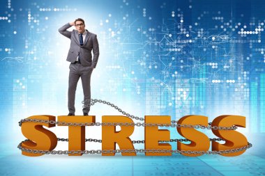 Concept of work related stress with the businessman