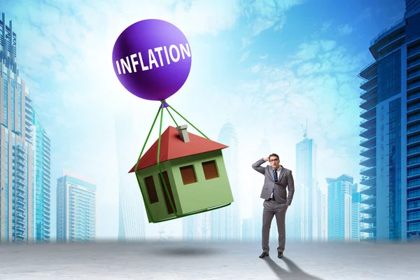 Concept Housing Prices Inflation — стоковое фото