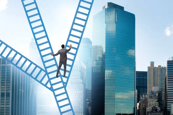 Different Career Path Concept Businessman — Stockfoto