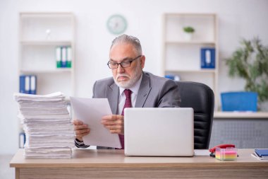 Old employee unhappy with excessive work at workplace